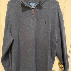 Ralph Lauren Men's Zip-Up Gray Sweater